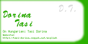 dorina tasi business card